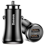 Автомобильное зарядное устройство 2xUSB Baseus Gentleman 4.8A Dual-USB - Черное (CCALL-GB01)