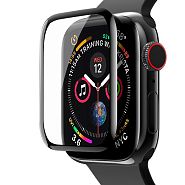 Защитное стекло для Apple Watch 4/5 40мм Hoco Curved High-definition - Черное