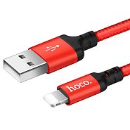 Кабель USB 2.0 A (m) - Lightning (m) 1м Hoco X14 - Красный