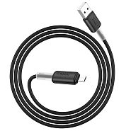 Кабель USB 2.0 A (m) - micro USB 2.0 B (m) 1м Hoco X48 Soft - Черный