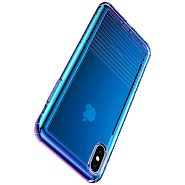 Чехол для iPhone X/XS Baseus Colorful Airbag Protection - Синий (WIAPIPH58-XC03)