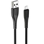 Кабель USB 2.0 A (m) - micro USB 2.0 B (m) 1м Borofone BX37 Wieldy - Черный