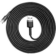 Кабель USB 2.0 A (m) - USB Type-C (m) 3м Baseus Cafule Cable - Черный/Серый (CATKLF-UG1)