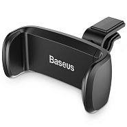 Автомобильный держатель для телефона в дефлектор Baseus Stable Series - Черный (SUGX-01)