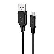 Кабель USB 2.0 A (m) - micro USB 2.0 B (m) 1м Borofone BX42 Encor - Черный