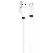 Кабель USB 2.0 A (m) - micro USB 2.0 B (m) 1.2м Hoco X27 Excellent - Белый