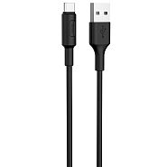 Кабель USB 2.0 A (m) - USB Type-C (m) 1м Hoco X25 - Черный