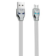 Кабель USB 2.0 A (m) - micro USB 2.0 B (m) 1.2м Hoco U14 Steel man - Серый