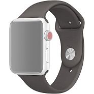 Ремешок для Apple Watch 1-6/SE 42/44/45/49 мм силиконовый InnoZone - Кофейный (APWTSI42-22)