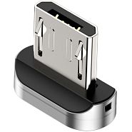 Магнитный коннектор micro USB 2.0 B (m) Baseus Zinc Magnetic - Черный (CAMXC-E)