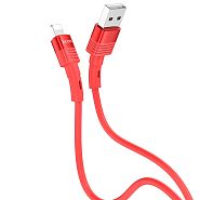 Кабель USB 2.0 A (m) - Lightning (m) 1.2м Hoco U82 Cool - Красный