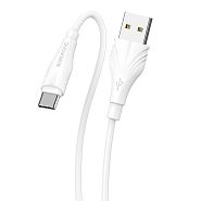 Кабель USB 2.0 A (m) - USB Type-C (m) 3м Borofone BX18 Optimal - Белый