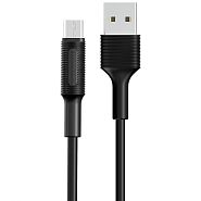 Кабель USB 2.0 A (m) - micro USB 2.0 B (m) 1м Borofone BX1 EzSync - Черный