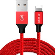 Кабель USB 2.0 A (m) - Lightning (m) 1.2м Baseus Yiven Series - Красный (CALYW-09)