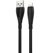 Кабель USB 2.0 A (m) - Lightning (m) 1м Borofone BX38 Cool - Черный