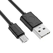 Кабель USB 2.0 A (m) - micro USB 2.0 B (m) 1м Baseus Yaven - Черный (CAMUN-01)