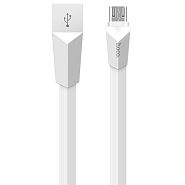 Кабель USB 2.0 A (m) - micro USB 2.0 B (m) 1.2м Hoco X4 Zinc Alloy rhombus - Белый