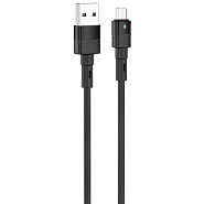 Кабель USB 2.0 A (m) - micro USB 2.0 B (m) 1.2м Hoco U82 Cool - Черный