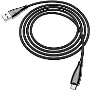 Магнитный кабель USB 2.0 A (m) - micro USB 2.0 B (m) 1.2м Hoco U75 Blaze - Черный