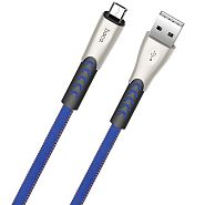 Кабель USB 2.0 A (m) - micro USB 2.0 B (m) 1.2м Hoco U48 Superior Speed - Синий