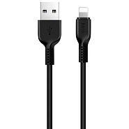 Кабель USB 2.0 A (m) - Lightning (m) 1м Hoco X20 Flash - Черный