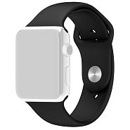 Ремешок для Apple Watch 1-6/SE 42/44/45/49 мм силиконовый InnoZone - Черный (APWTSI42-18)