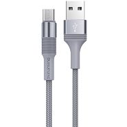 Кабель USB 2.0 A (m) - micro USB 2.0 B (m) 1м Borofone BX21 Outstanding - Metal Gray