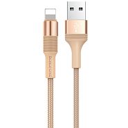 Кабель USB 2.0 A (m) - Lightning (m) 1м Borofone BX21 Outstanding - Золотистый