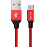 Кабель USB 2.0 A (m) - micro USB 2.0 B (m) 1м Baseus Yiven Series - Красный (CAMYW-A09)