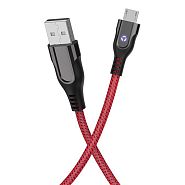 Кабель USB 2.0 A (m) - micro USB 2.0 B (m) 1.2м Hoco U54 Advantage - Красный