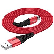 Кабель USB 2.0 A (m) - micro USB 2.0 B (m) 1м Hoco X38 Cool - Красный