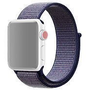Ремешок для Apple Watch 1-6/SE 38/40 мм нейлоновый InnoZone - Midnight Blue (APWTNY38-02)