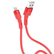 Кабель USB 2.0 A (m) - micro USB 2.0 B (m) 1.2м Hoco U82 Cool - Красный