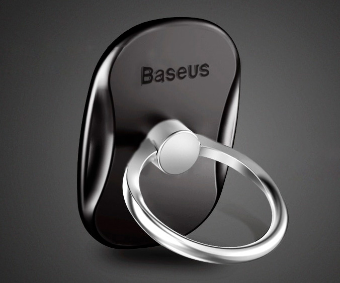Baseus Multifunctional Ring Bracket – держатель для телефона на палец Черный (SUMR-01)