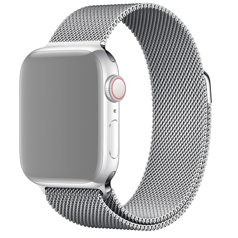 Ремешок для Apple Watch 1-6/SE 38/40 мм миланская петля InnoZone - Серебристый (APWTMS38-01)