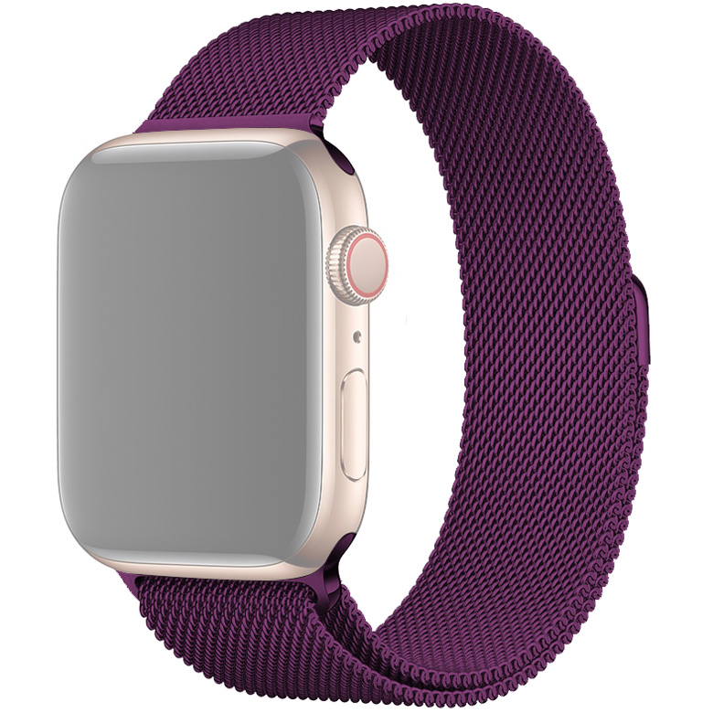 Ремешок для Apple Watch 1-6/SE 42/44 мм миланская петля InnoZone - Фиолетовый (APWTMS42-07)