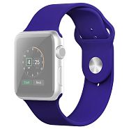 Ремешок для Apple Watch 1-6/SE 42/44/45/49 мм силиконовый InnoZone - Темно-фиолетовый (APWTSI42-30)