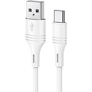 Кабель USB 2.0 A (m) - USB Type-C (m) 1м Borofone BX43 CoolJoy - Белый